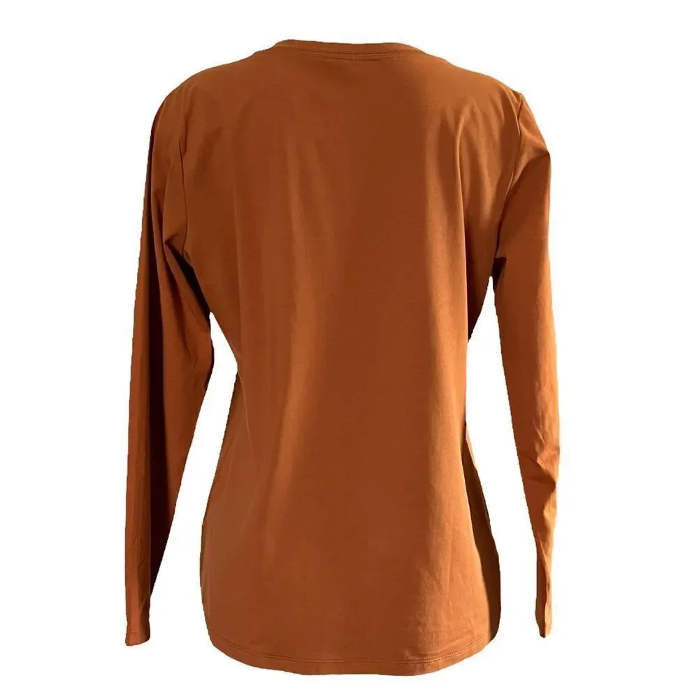 Susan Graver Modern Essentials Cool Cotton Long -Sleeve Top